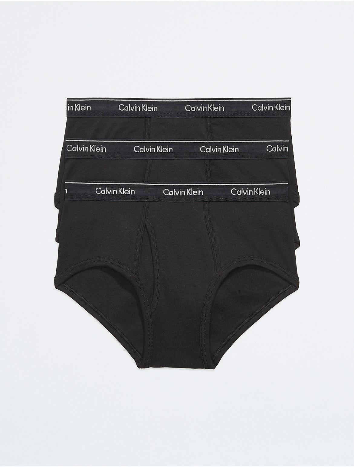 Men's Calvin Klein 3-Pack Cotton Classic Briefs, Size: Small, Black Product Image