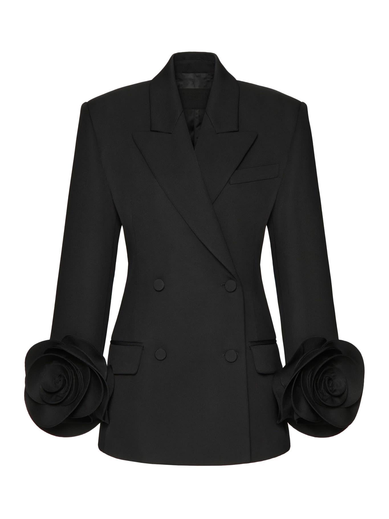 VALENTINO Black Double Breasted Blazer Product Image