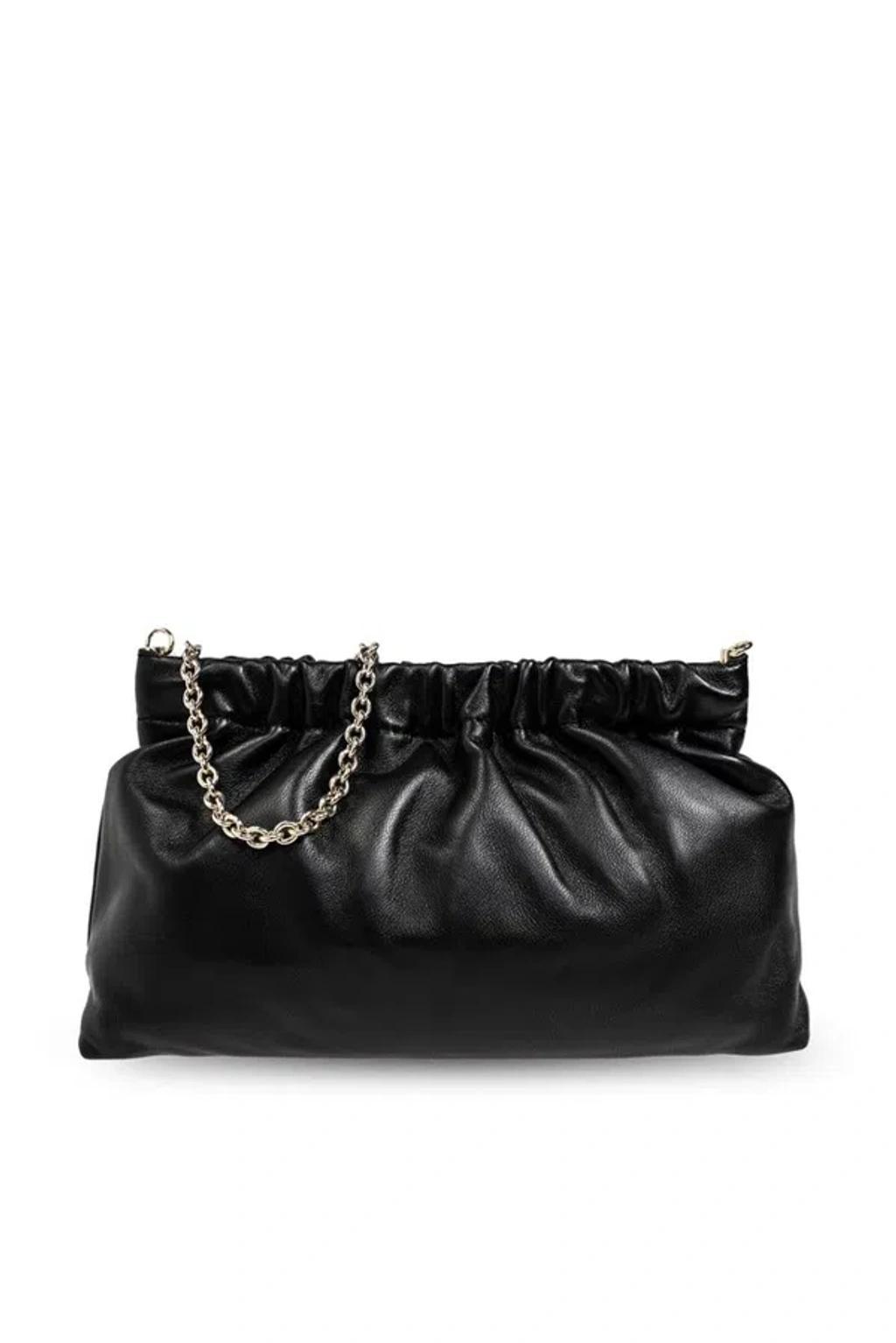 FURLA Nuvola Ruched Chain In Black Product Image