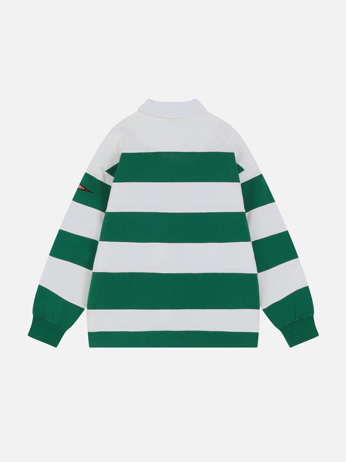 Aelfric Eden Stripe Polo Sweatshirt Product Image