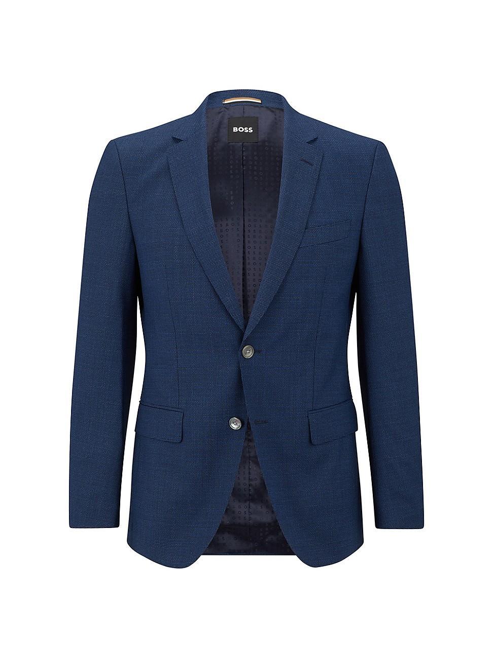 Mens Slim-fit jacket in virgin-wool twill Product Image