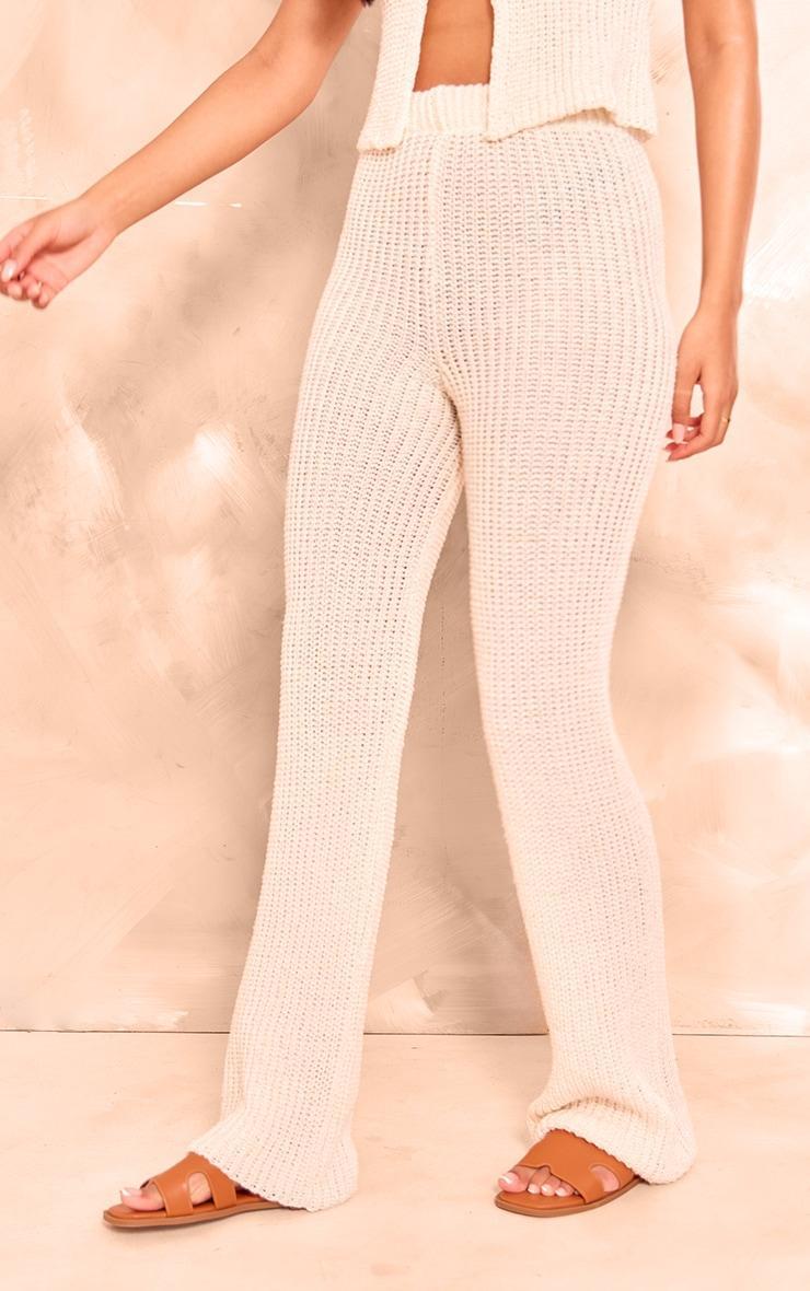 Tall Cream Knit Flares Product Image