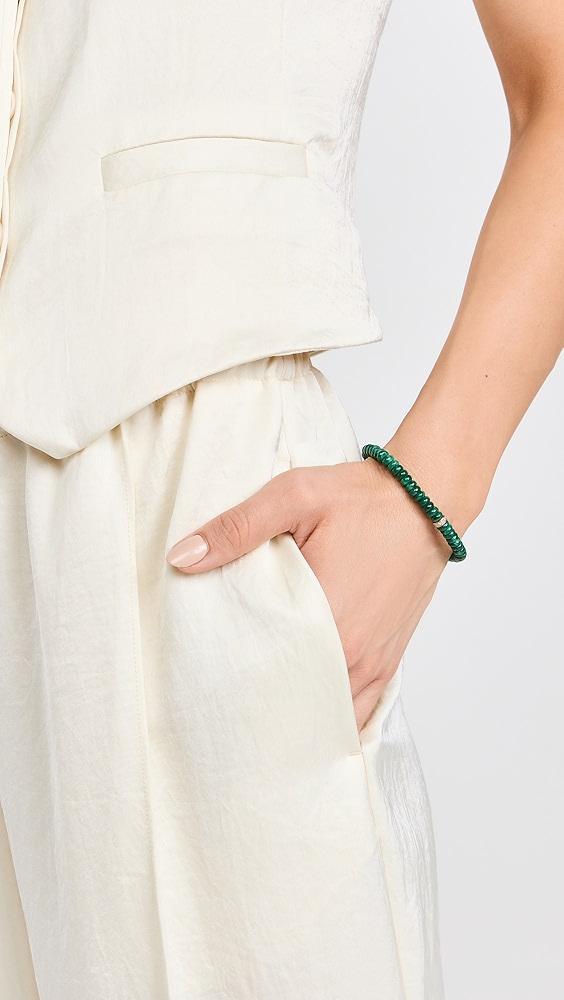 Zoe Chicco 14k Gold and Malachite Bead Bracelet | Shopbop Product Image