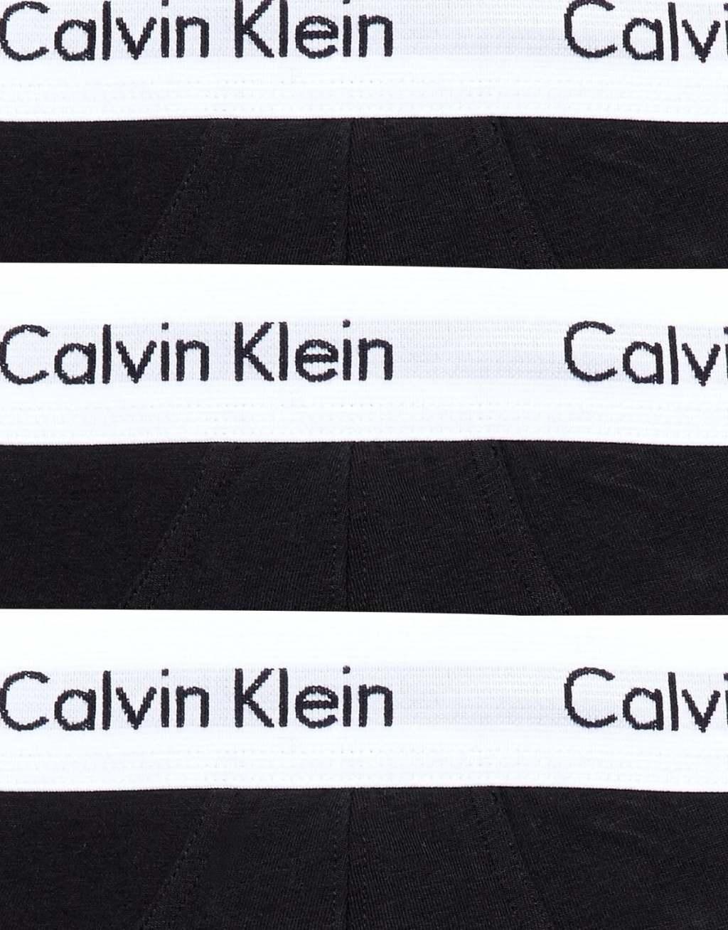 Calvin Klein Cotton Stretch 3-pack briefs in black Product Image