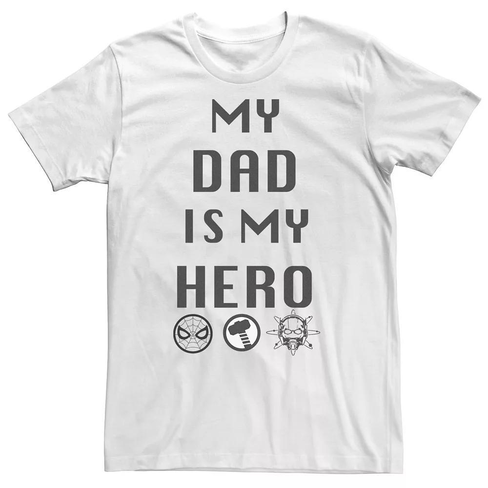 Big & Tall Marvel Avengers "My Dad Is My Hero" Tee, Men's,  Product Image