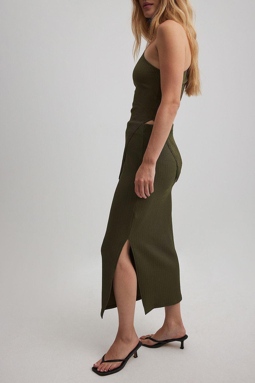 Mid Waist Midi Skirt Product Image