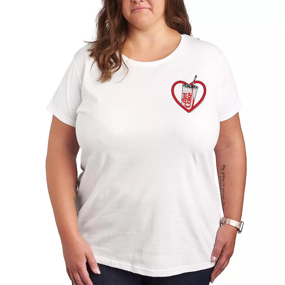 Plus Diet Coke Heart Graphic Tee, Women's,  Product Image