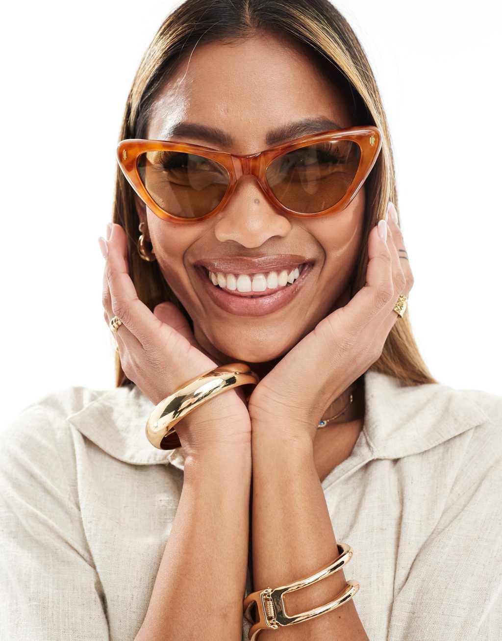 AIRE linea cat eye sunglasses in vintage tort Product Image