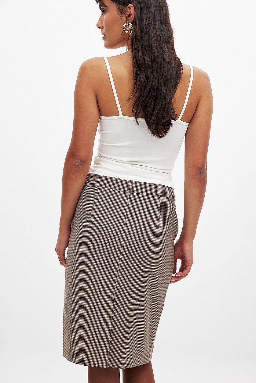 Check Pencil Skirt Product Image