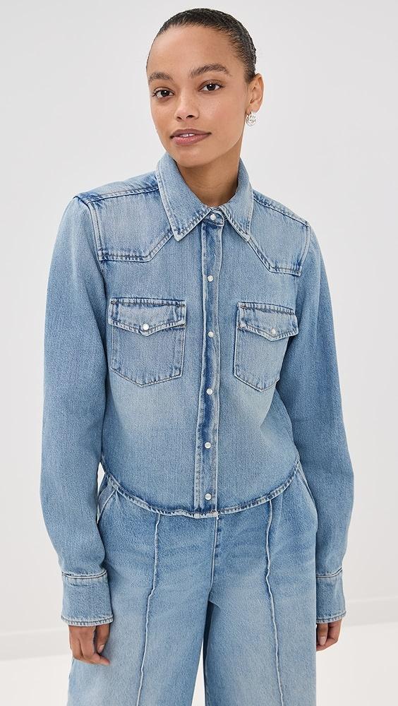 SPRWMN Cropped Western Shirt | Shopbop Product Image