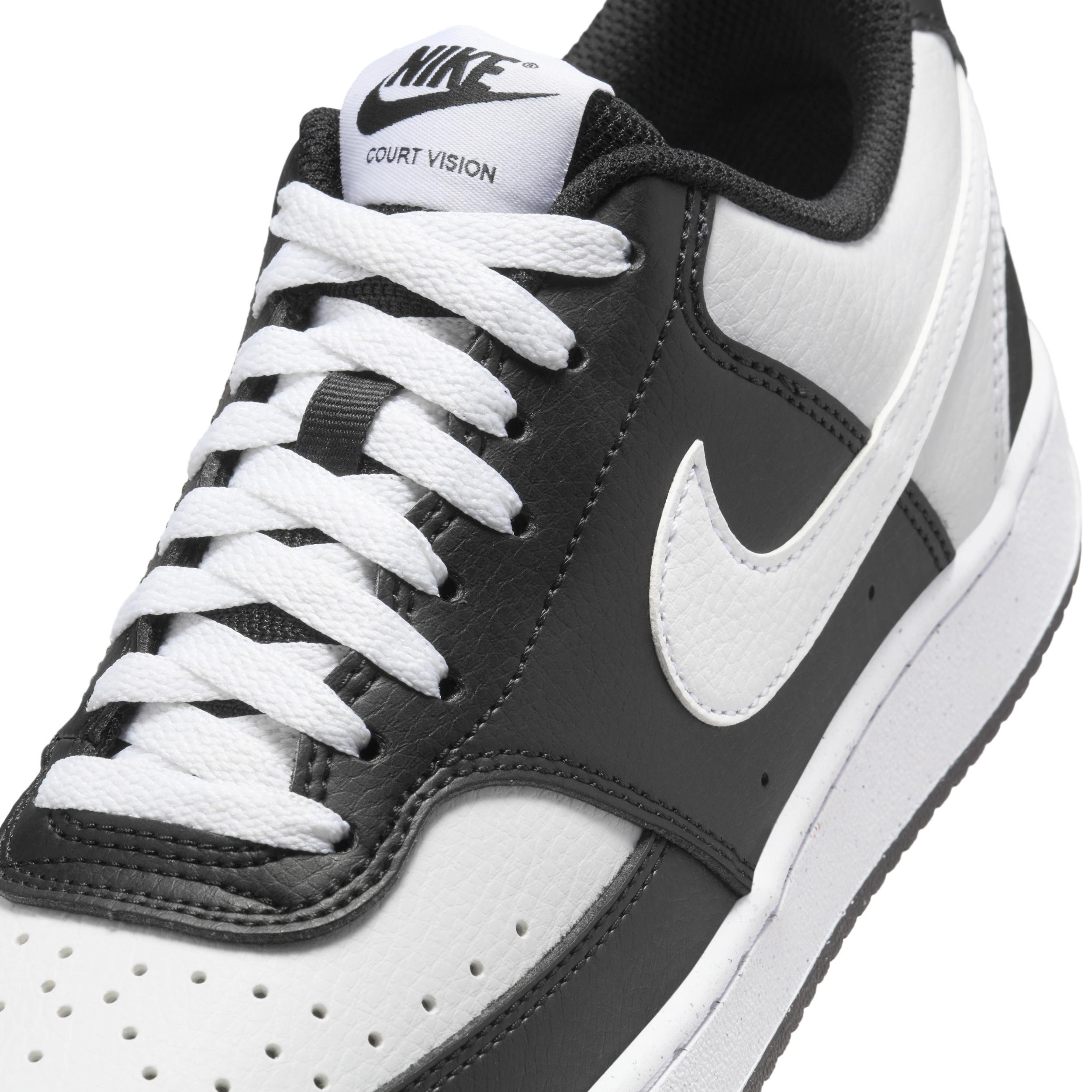 Nike Court Vision Next Nature Women's Low-Top Shoes, Size: 10.5, Black White Product Image