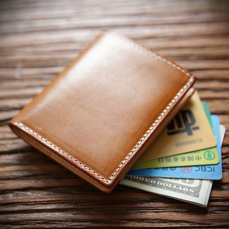 Genuine Leather Short Wallet Product Image