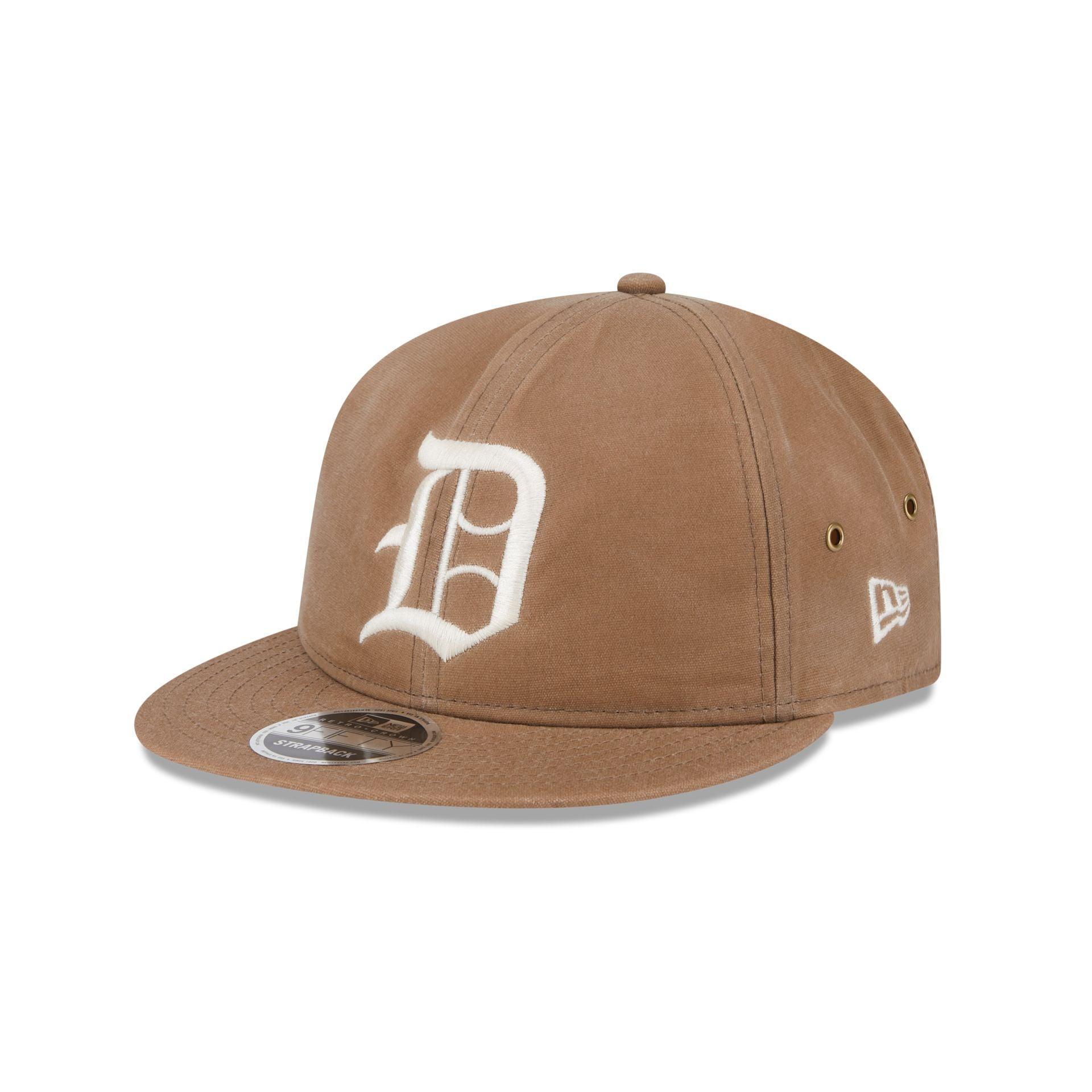 Detroit Tigers Khaki Retro Crown 9FIFTY Adjustable Hat Male Product Image