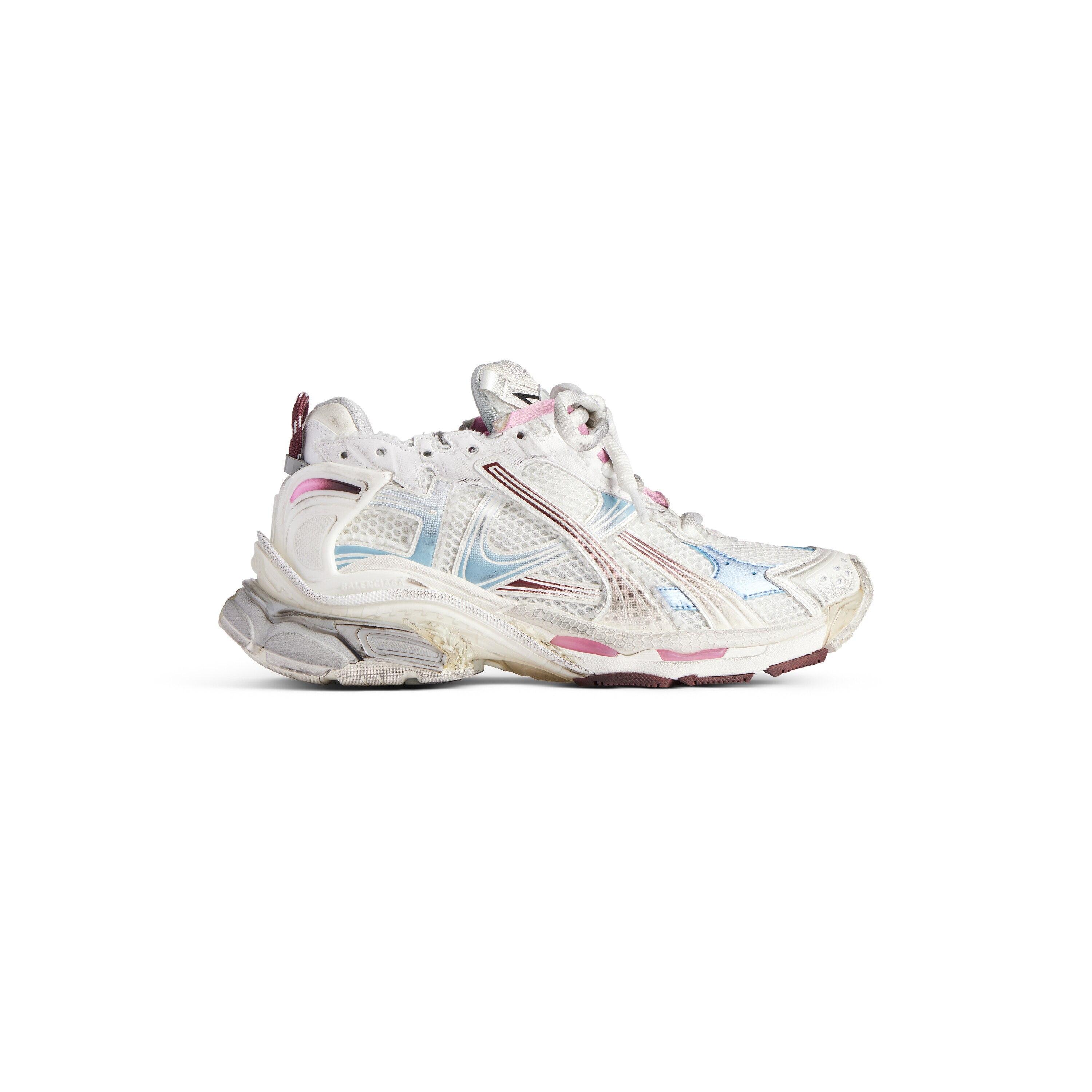 Women's Runner Gradient Sneaker  in White/brown/blue/pink/grey Product Image