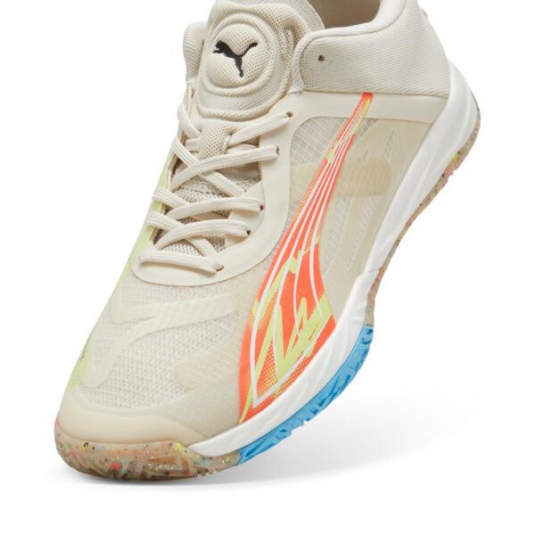 PUMA Accelerate NITROâ¢ SQD FOREVER.BETTER Men's Court Shoes in Alpine Snow/Neon Sun Product Image