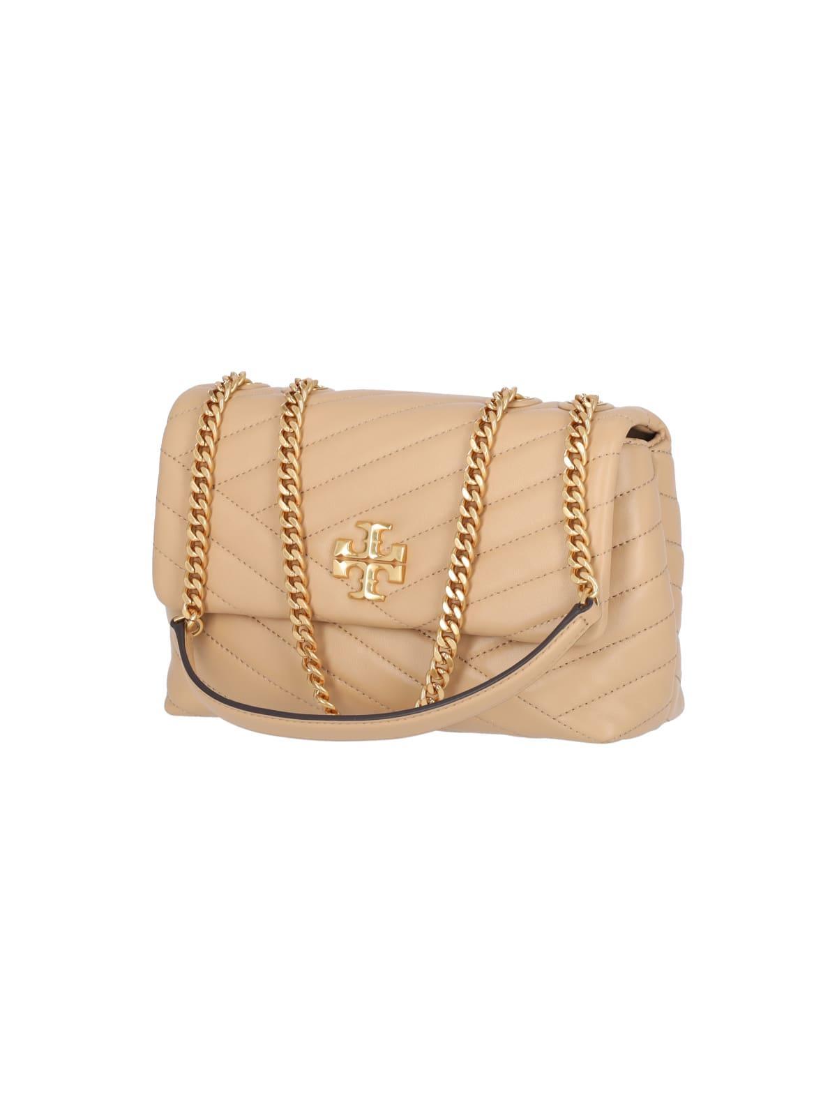 TORY BURCH 'kira' Small Shoulder Bag In Beige Product Image