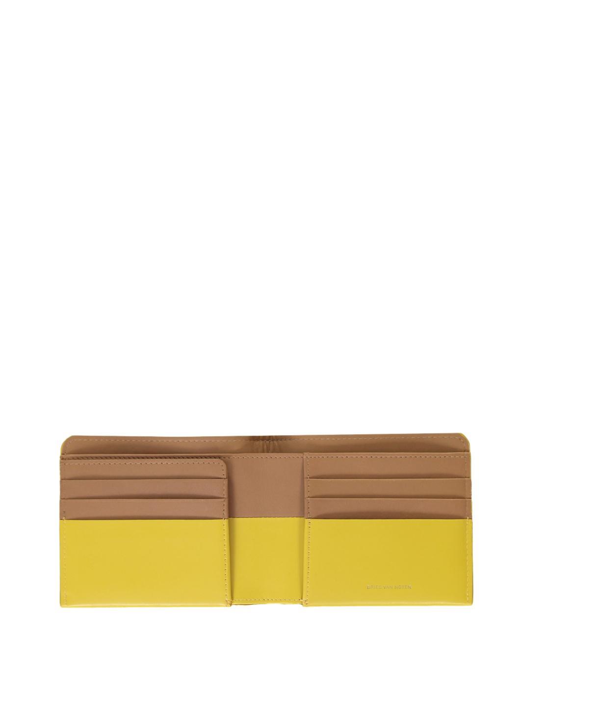 DRIES VAN NOTEN Folding Wallet In Yellow Product Image