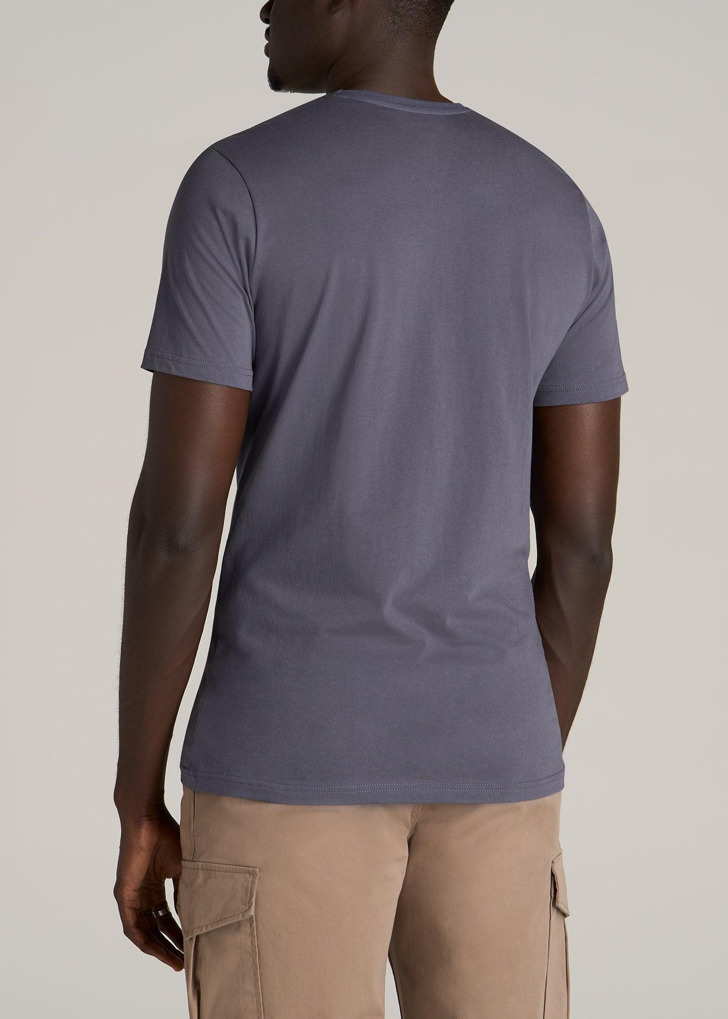 The Everyday Regular Fit Crewneck T-Shirt for Tall Men in Grey Blue Male Product Image