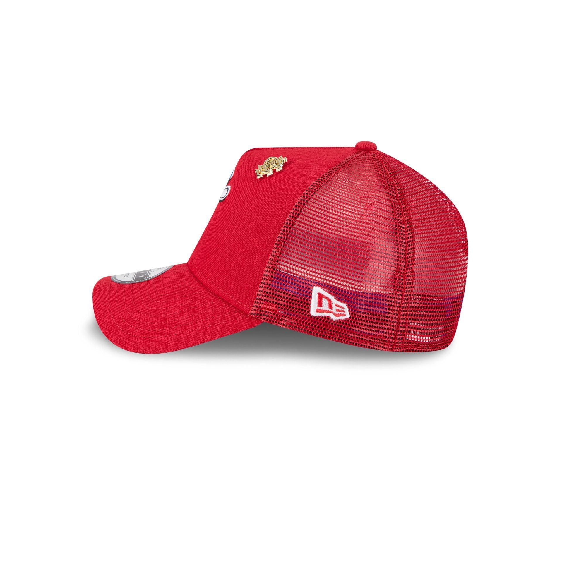 Big League Chew x Cincinnati Reds 9FORTY A-Frame Trucker Hat Male Product Image