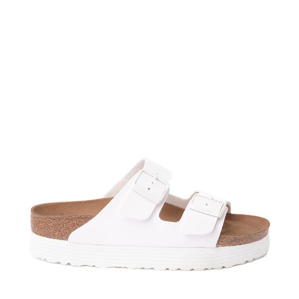 Birkenstock Womens Arizona Platform - Shoes White/White Product Image