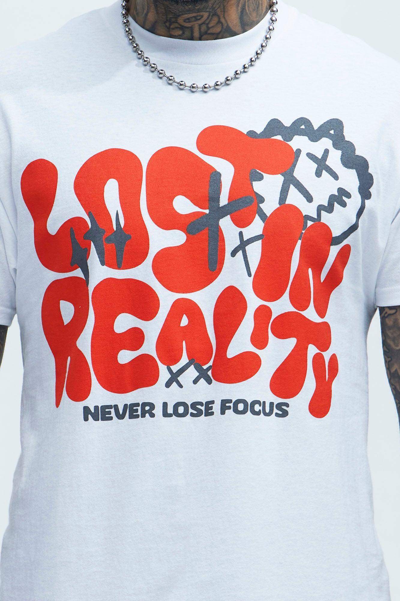 Never Lose Focus Short Sleeve Tee - White Product Image