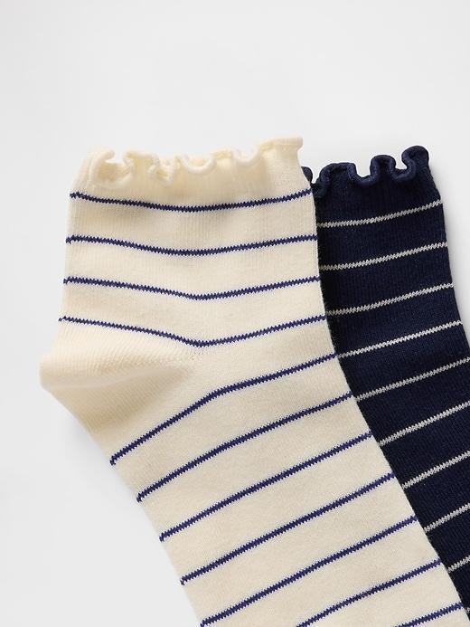 Ribbed Ruffle Socks Product Image