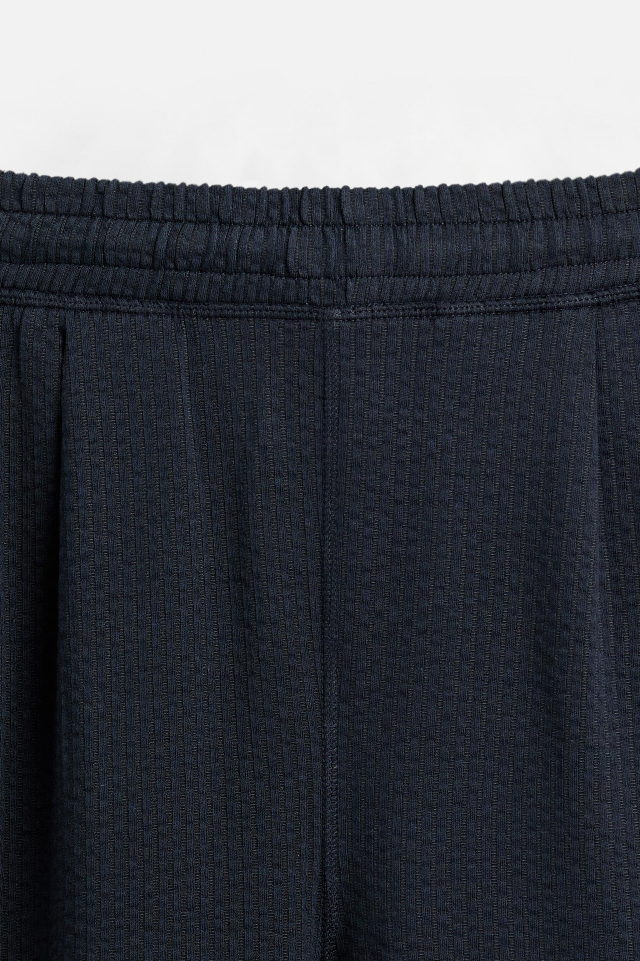 PLEATED SEERSUCKER PANTS Product Image