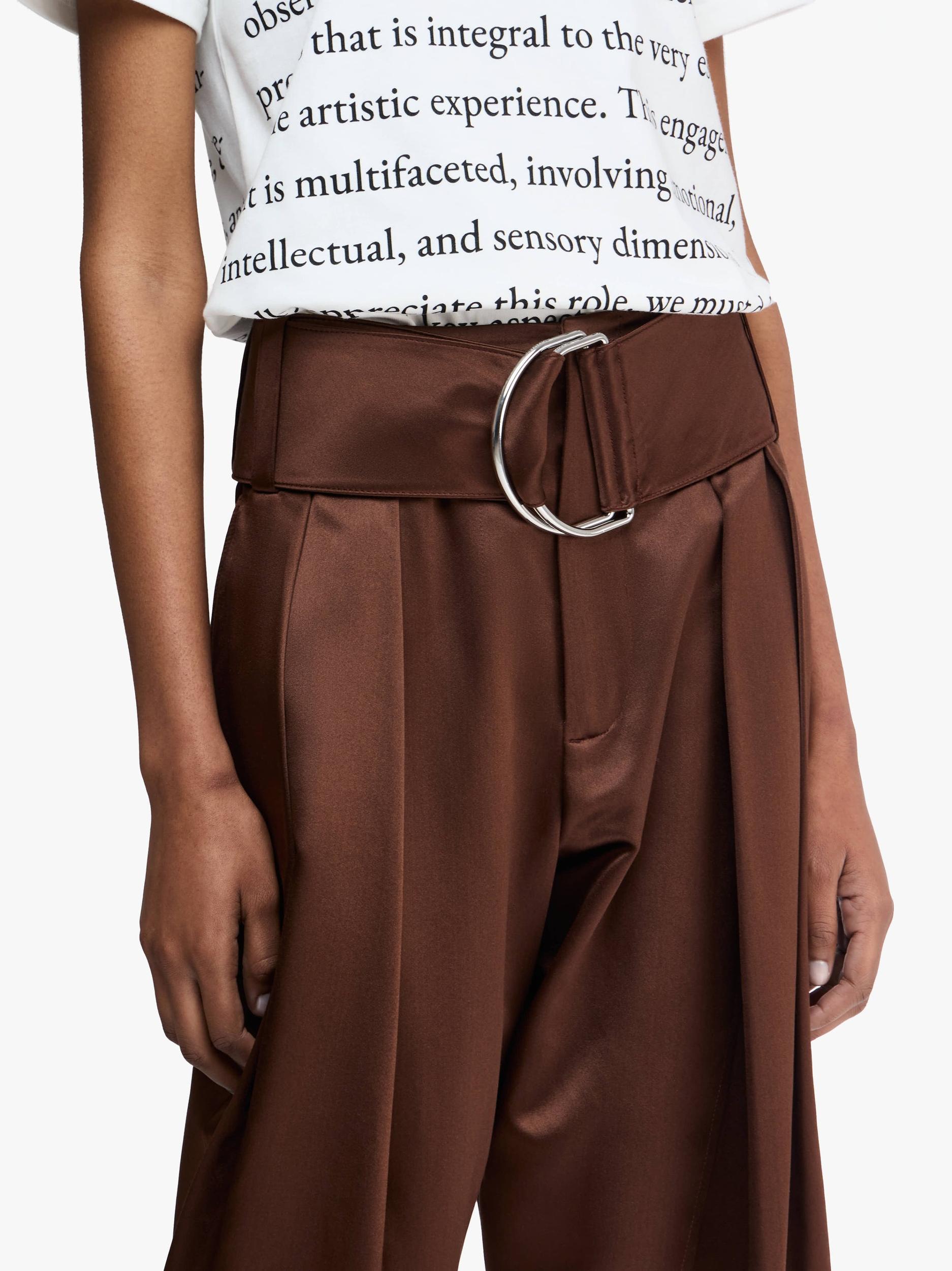 PLEATED D-RING TROUSERS Product Image