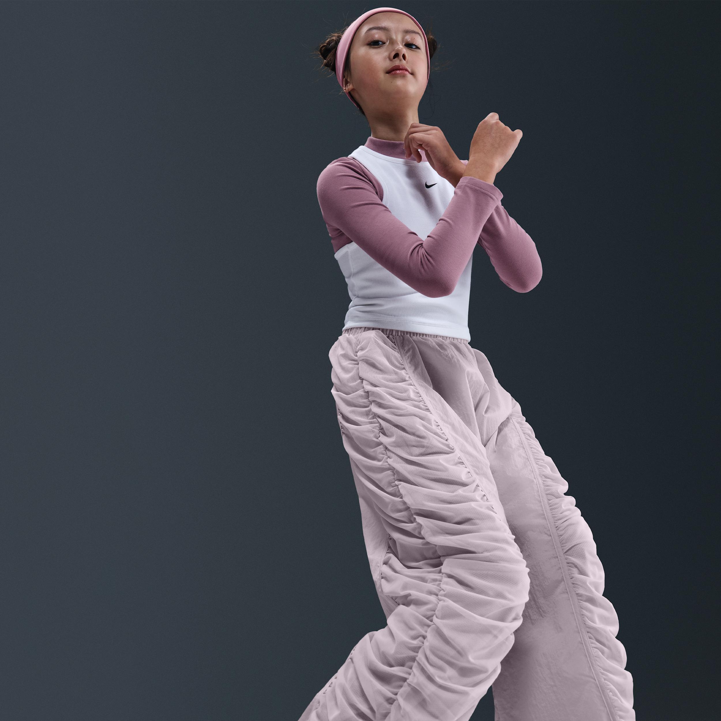 Womens Nike Sportswear Girls Woven Pants | HQ9460-019 Product Image