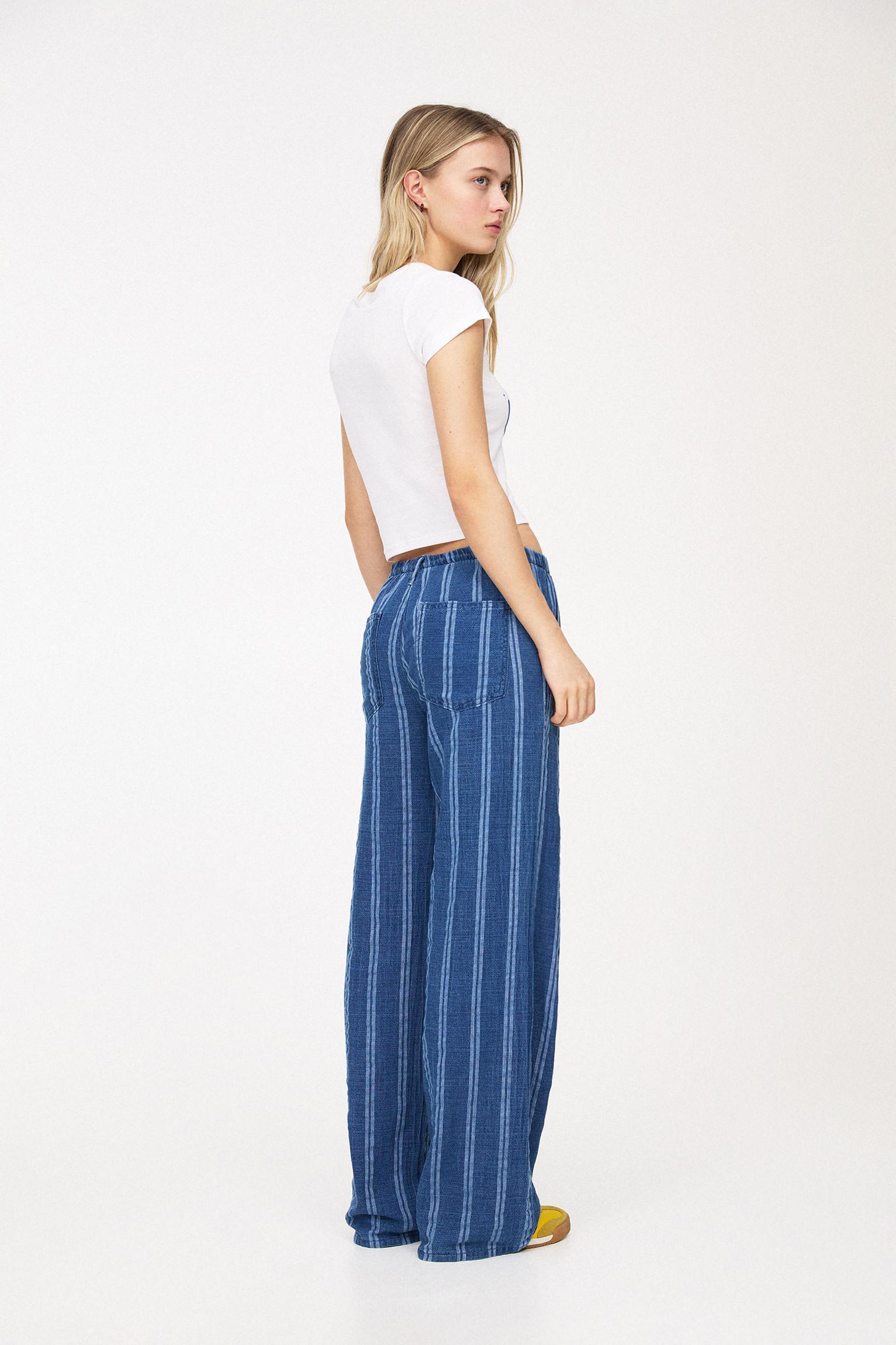 Striped rustic pants Product Image