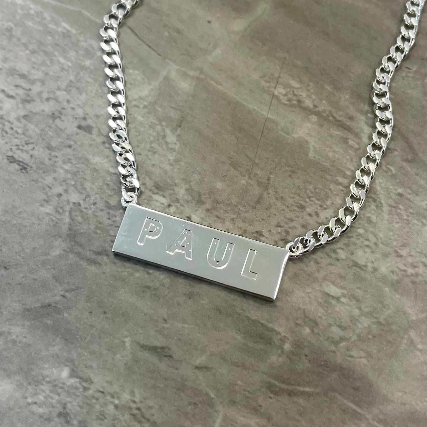 Men's Custom/Personalized Necklace Male Product Image