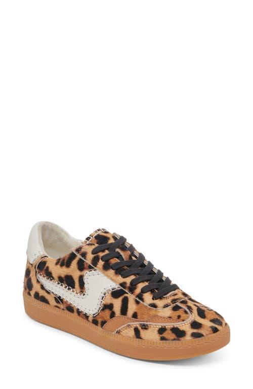 Notice Stitch Genuine Calf Hair Sneaker In Dark Leopard Multi Product Image