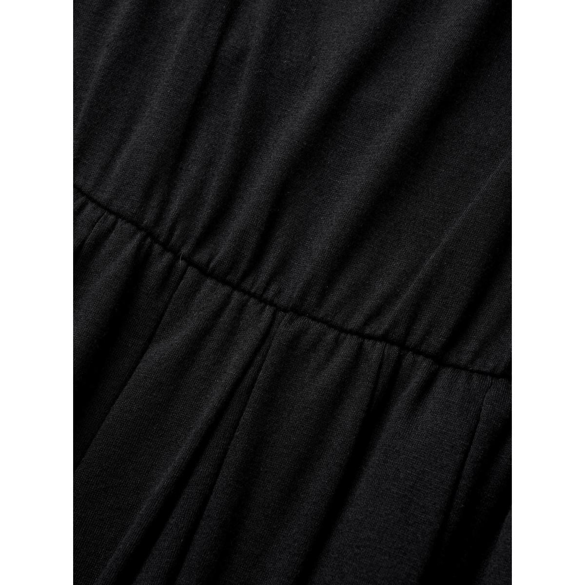 Plus Size Supersoft Essentials Solid Gathered Tank Dress Mauve Women Basics Non U-neck Sleeveless Curvy Midi Dress BloomChic 10/M Product Image