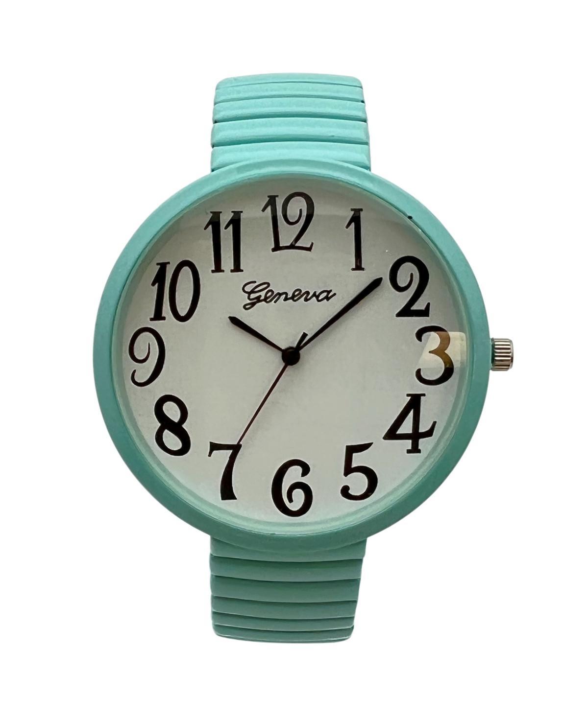 Olivia Pratt Big Face Fun Colors Stretch Band Women Watch Product Image