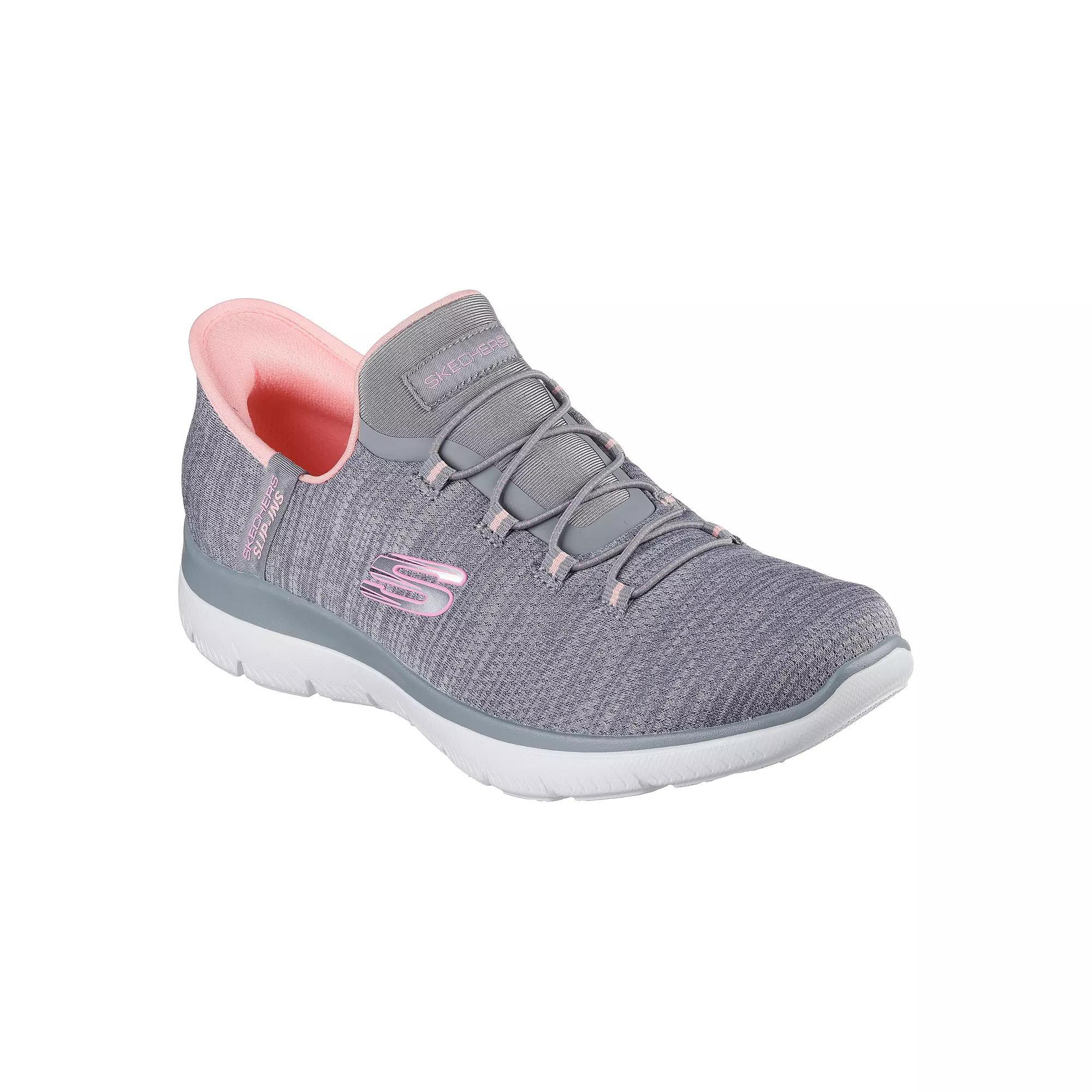 Skechers Hands Free Slip-ins® Summits Everyday Set Women's Sneakers, Size: 8 Wide, Gray Pink Product Image