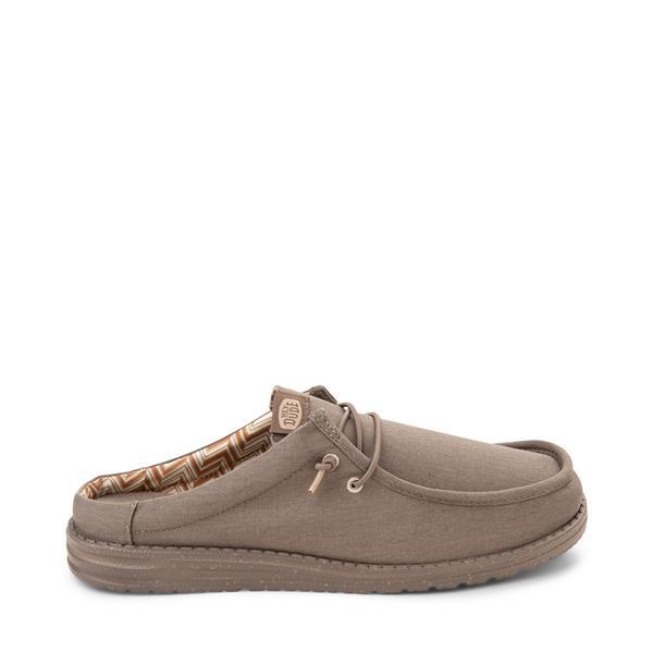 Hey Dude Wally Slip Canvas (Walnut) Men's Shoes Product Image