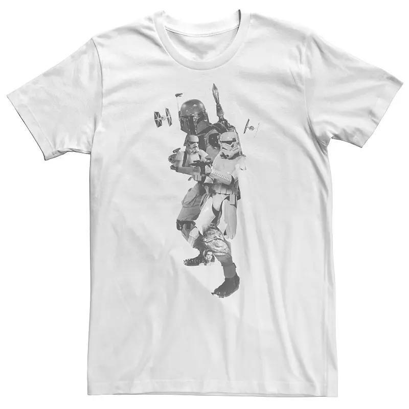Big & Tall Star Wars Stormtrooper & Bounty Hunter Collage Tee, Men's,  Product Image