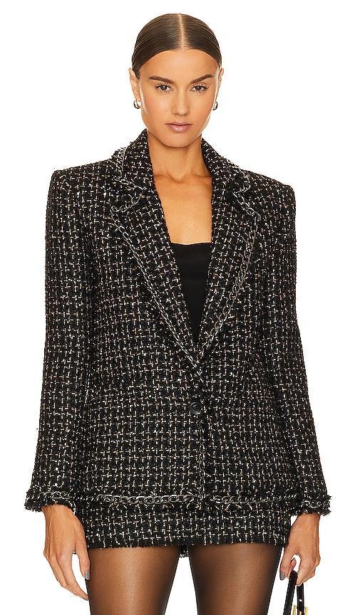 Shan Chain Fringe Blazer Alice + Olivia Product Image