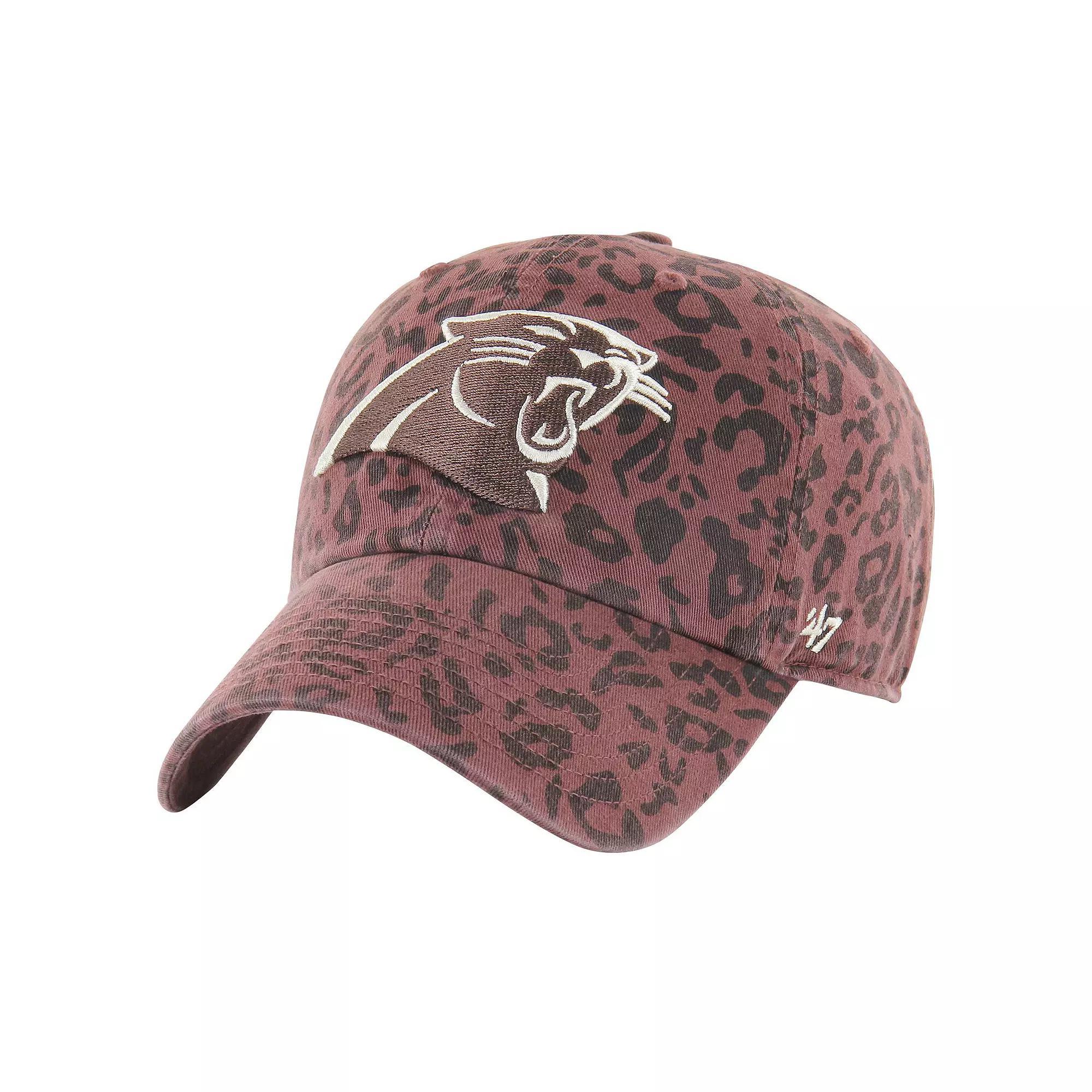 Women's '47  Brown Carolina Panthers Tawny Clean Up Adjustable Hat Product Image