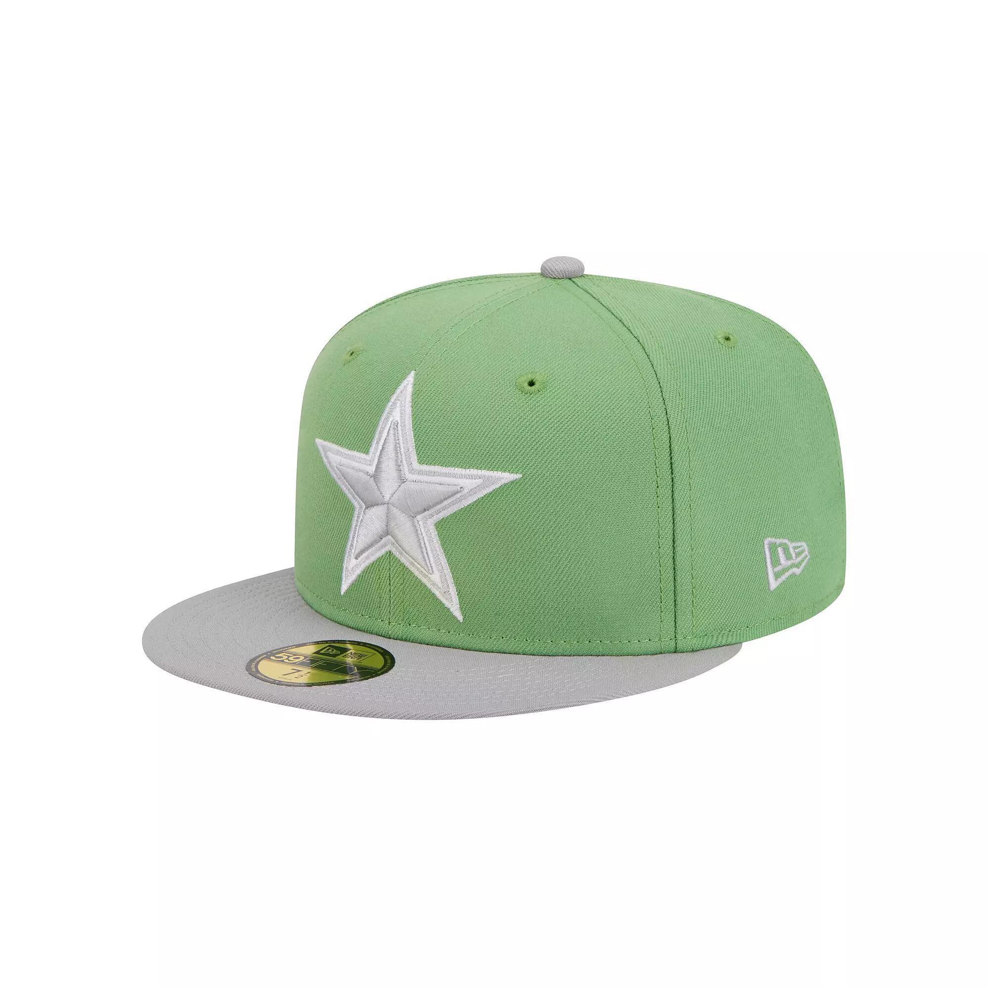 Men's New Era Green/Gray Dallas Cowboys Two-Tone Color Pack 59FIFTY Fitted Hat,  Product Image