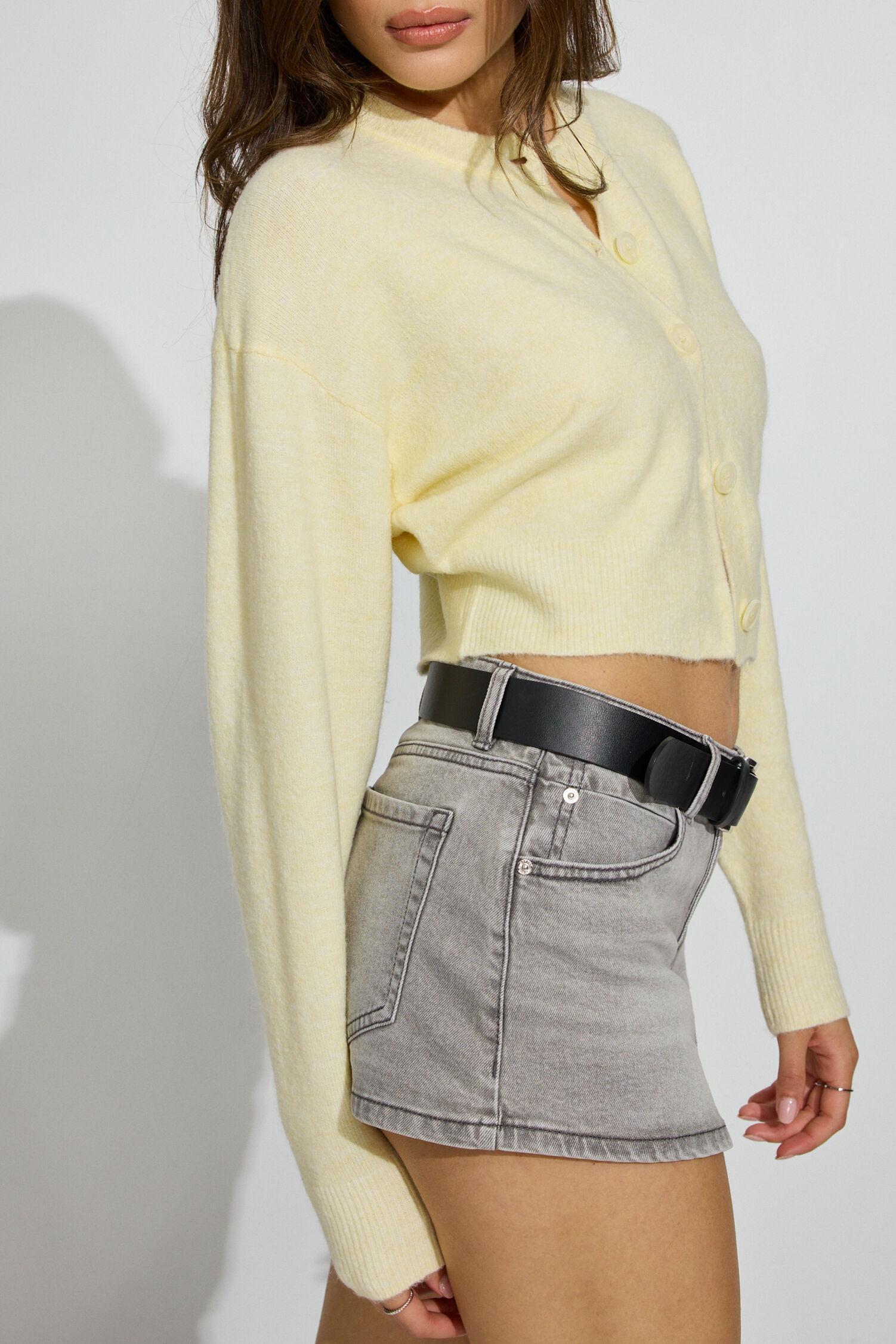 Renee Spongy Cropped Cardigan Product Image