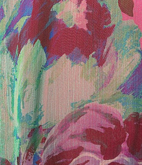 Alex Marie Laurel Floral Long Sleeve Surplice V-Neck A-Line Dress Product Image