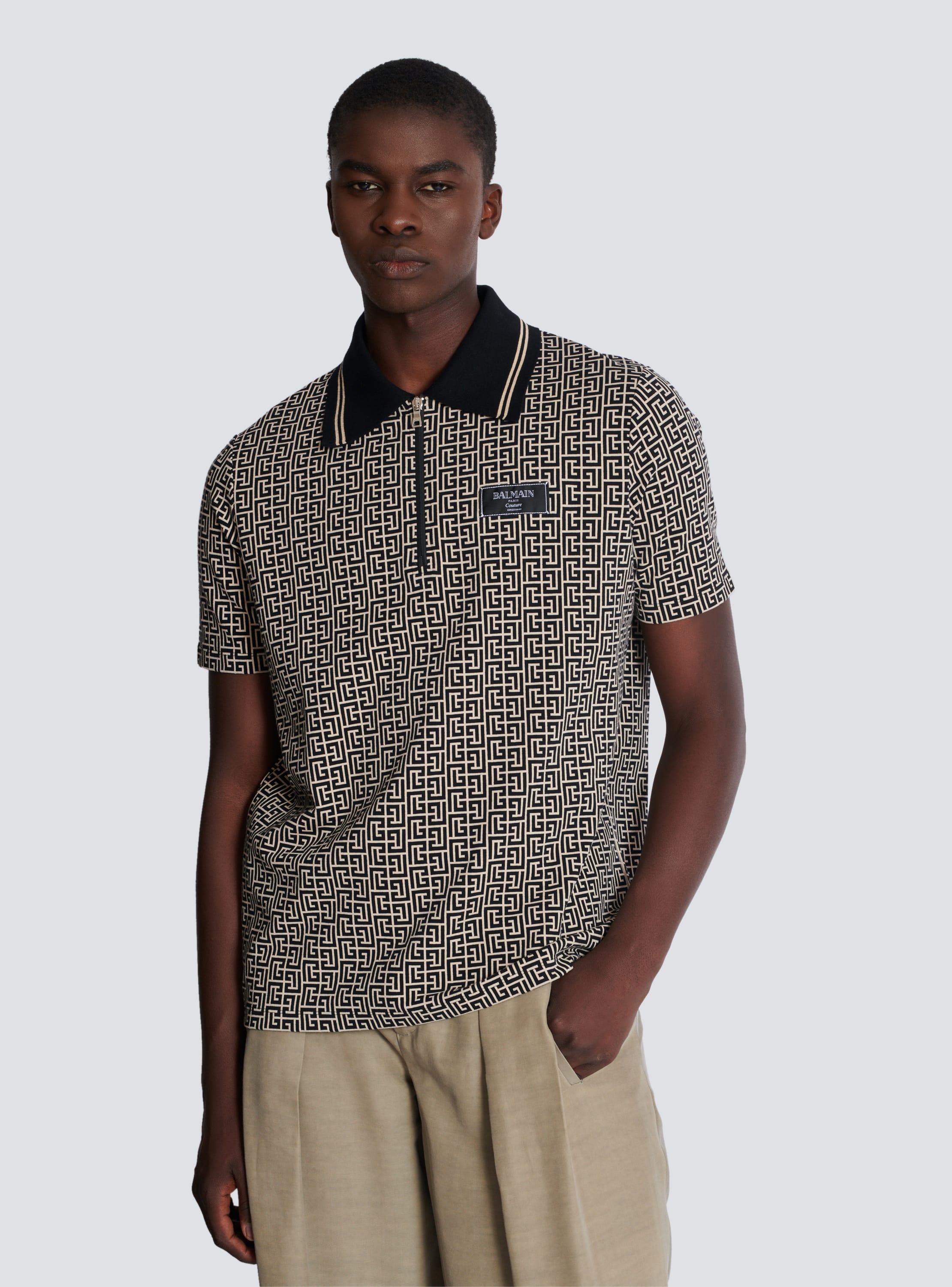 PB Labyrinth jacquard polo shirt Product Image