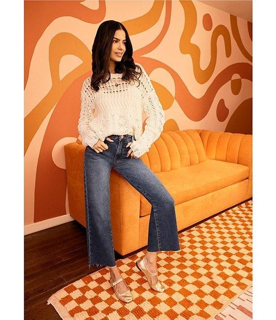 KUT from the Kloth Charlotte High Rise Fab At Fit Technique Culotte Crop Jeans Product Image