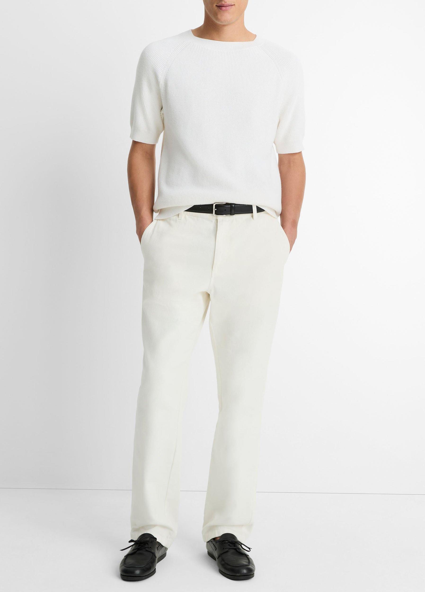 Cotton Short-Sleeve Sweater Product Image