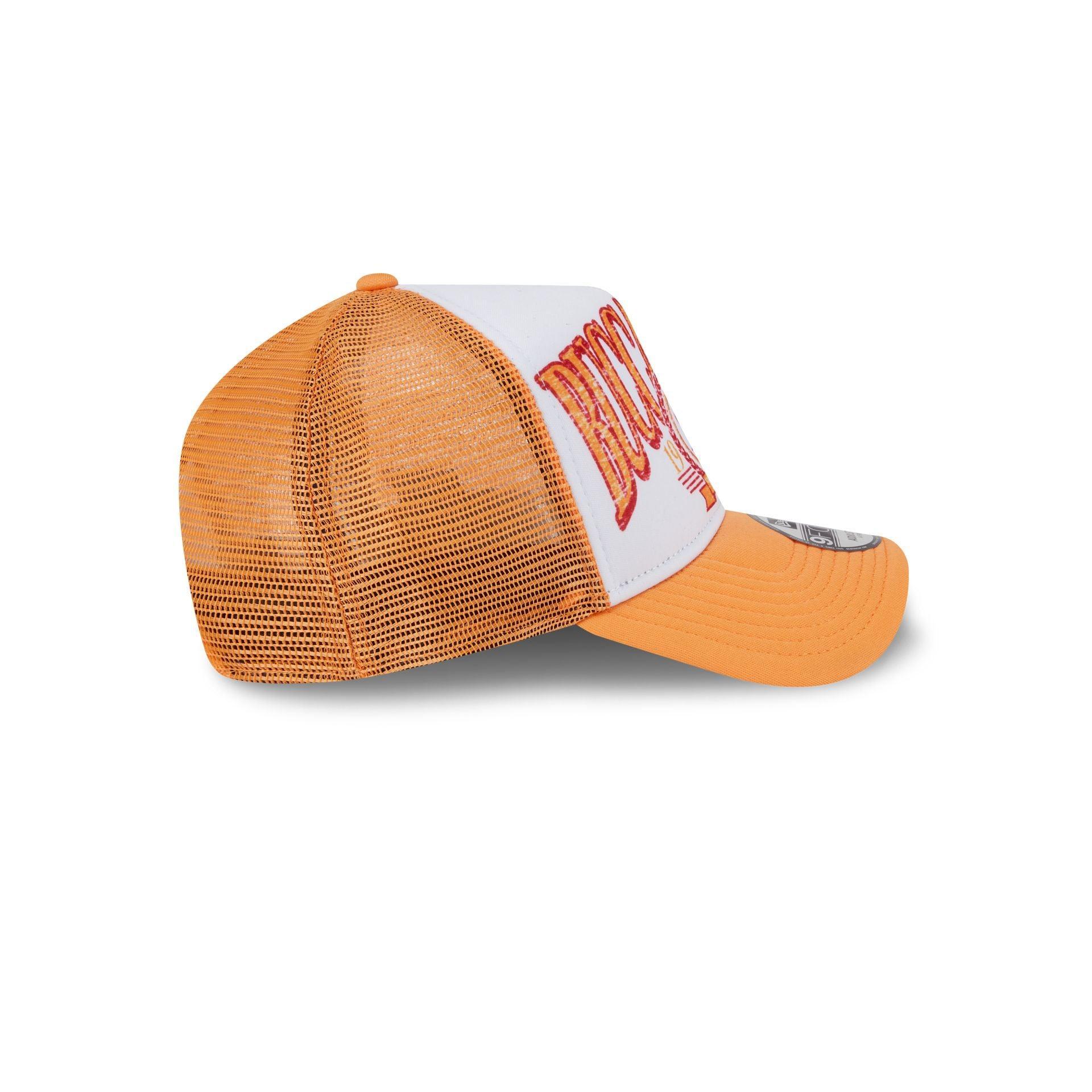 Tampa Bay Buccaneers Distressed 9FORTY A-Frame Trucker Hat Male Product Image