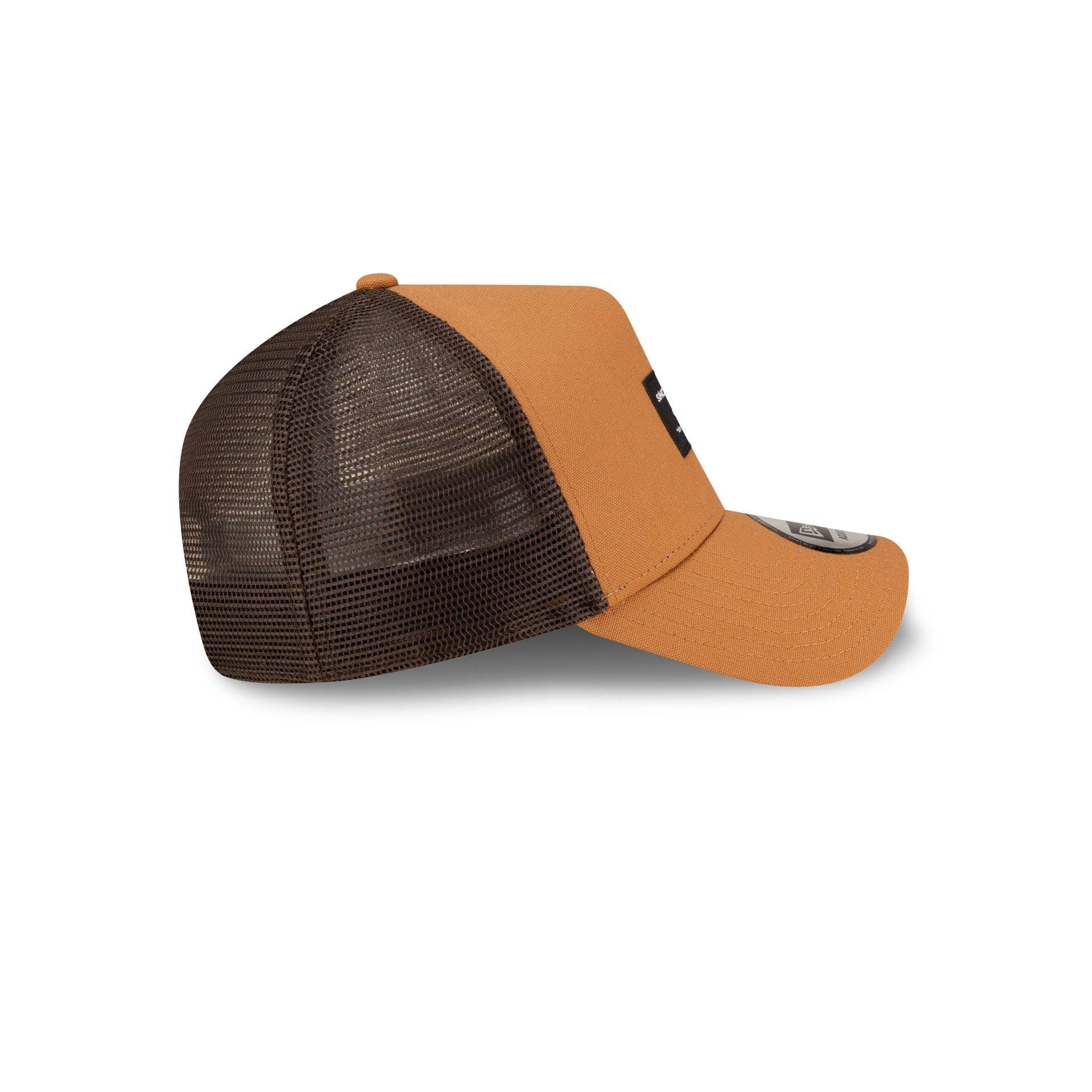 New Era Cap Brown Duck Canvas 9FORTY A-Frame Trucker Male Product Image