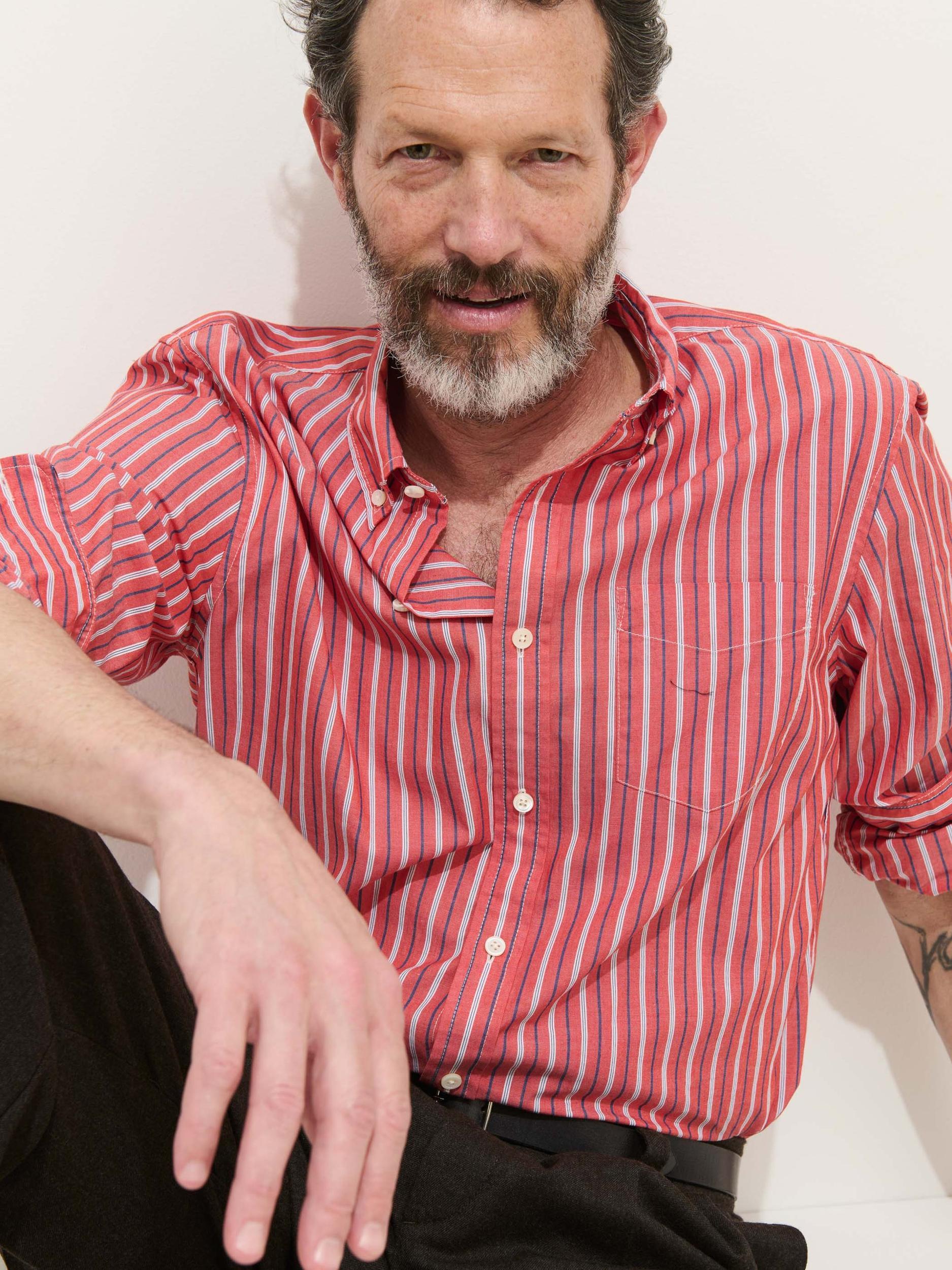 Mill Striped Shirt In Cotton Poplin Product Image