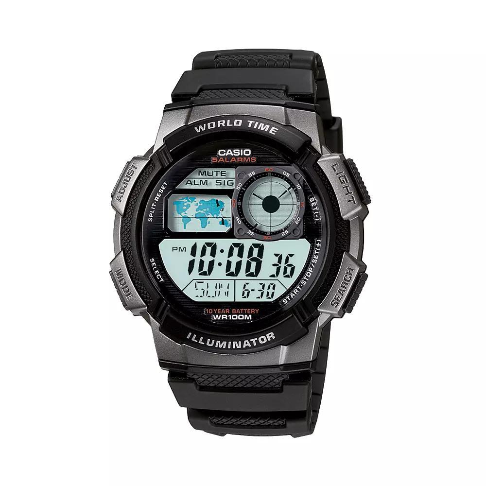 Casio Men's Illuminator Digital Chronograph Watch - AE1000W-1BV, Multicolor Product Image