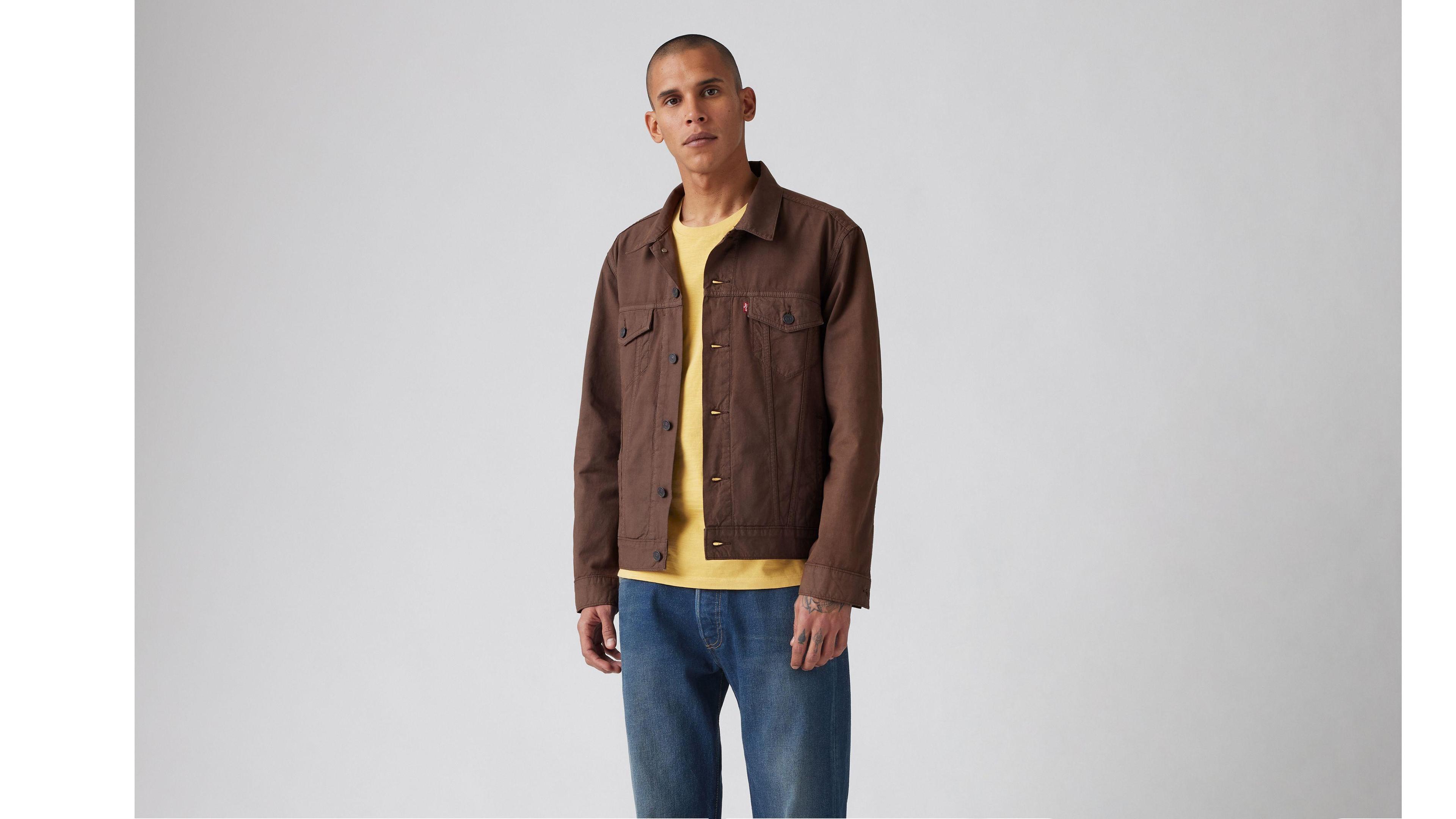 Cotton Linen Trucker Jacket Product Image